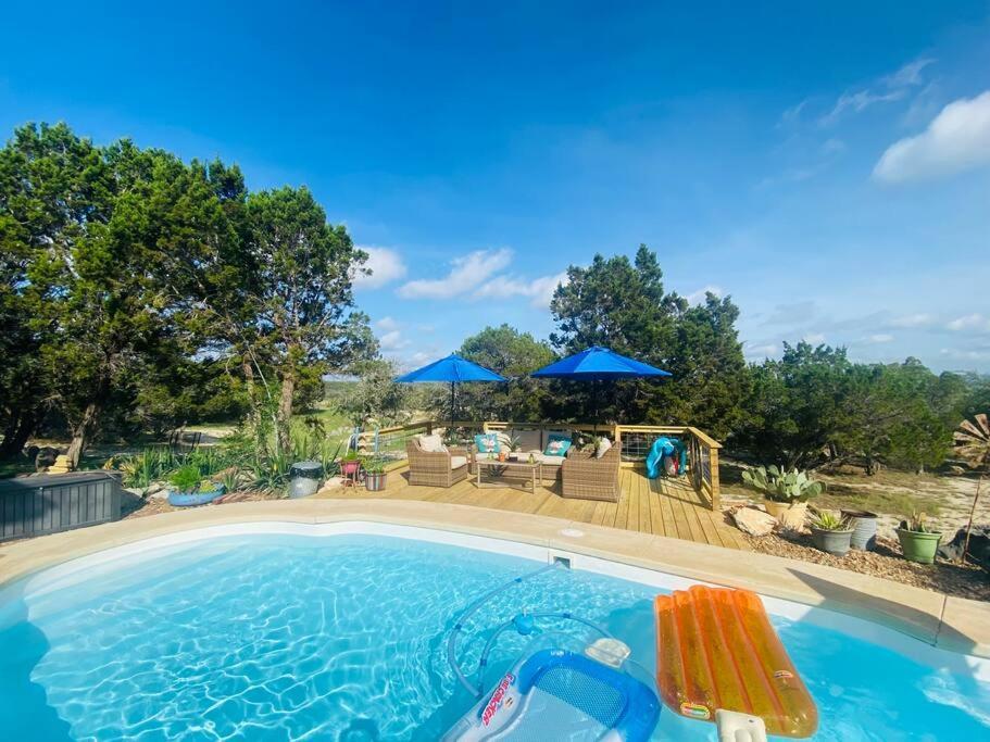 Cottage With Hot Tub And Pool Bandera, Tx. Exteriör bild